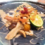 心根 - 焼き物　金目鯛　花蓮根　棗　大黒しめじ