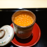 にい留 - 茶椀蒸し、具はいくらだけで80℃で30分