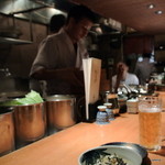 水炊きしみず - カウンター（撮影了解ずみ）