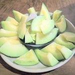 焼肉 はせ川 - まるごとメロンとシャーベット