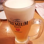 や台ずし  - 生ビール