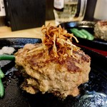 炭火焼きステーキ 肉押し - 