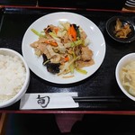 餃子乃寶 - 本日の日替り定食￥750　肉野菜炒め(19-10)