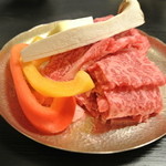 旬菜松はし  - 牛肉焼き　これを