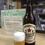 Hachinosu - サッポロラガーの「赤星」大ビンが５５０円（税込）ですよ！（２０１９．１０．２１）