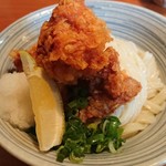 麦きり トクオカ - かしわ天ぶっかけうどん