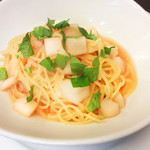 イタリア厨房 KUNISHIMA - 明太子と山芋の大葉風味