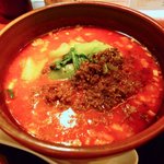 Shant Su Dan Dam Min - 坦々麺汁あり＋ひき肉と漬物トッピング