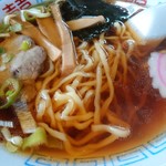 はぐろや - 焼き肉ライス半ラーメンセット850円