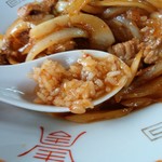 はぐろや - 焼き肉ライス半ラーメンセット850円