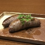 チーズと和牛 和ビストロ 二代目夢本舗 - 和牛の自家製ソーセージ。
美味し。