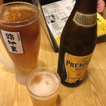 Rojiura - プレミアムモルツ 中瓶  680円
      ウーロン茶  250円