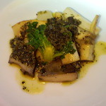 ベル･エポック - あわびとホワイトアスパラと菜の花のサラダ