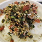 梅山鉄平食堂 本店 - ふりかけオンザライス