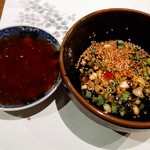 Seikou En Karuizawa Ten - 焼きしゃぶを 一枚ずつ それぞれの たれ で お召し上がり下さい