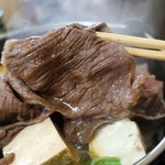 Yonezawa Gyuu Ooki Gyuunabe Ooki - 牛鍋定食（2750円）
                        