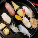 Shibaraku - ◆「特上にぎりと 天ぷら 盛り セット」