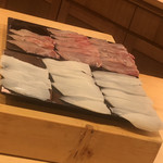 鮨 しゅん輔 - 墨烏賊と甘鯛の昆布〆