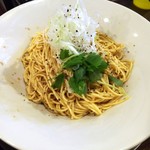 金町製麺 - ニンニクの和え玉