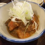 金町製麺 - もつ煮込み