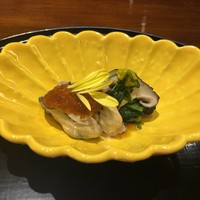 日本料理 幸庵 - かき　醤油ジュレ　しいたけ
