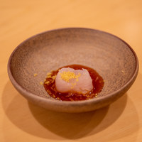 鮨 かの - 姫子鯛昆布締め・自家製カラスミ・田中農場の卵