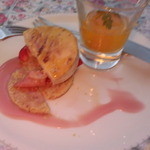 ベル･エポック - デセール。ナイフ入れた後あわててとりました。