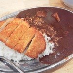 焼肉酒場 にくまる - 【ランチ】にくまるビーフカレー(大)＋スタミナ牛カツ