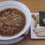 自家製麺 TERRA - あっさり煮干し中華 全粒粉中太麺 2012-2-20