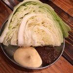 izakayamarukonogare-ji - お通し、大蒜みそとマヨネーズ
