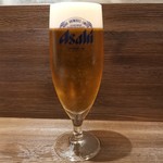 創作イタリアン Gemelli - 最初のビール(^_^)／□　もちろん飲んでいます♪