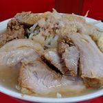 ラーメン二郎  - （2019.10.21）多め、ニンニクましまし、アブラましまし、豚増し　別角度