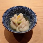 鮨 さかい - 根室の鱈白子出汁漬け