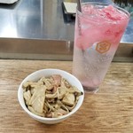 大衆酒場 増やま 本店 - きのこのバター炒めとガリ酎