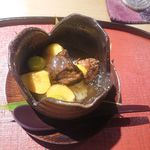 もと井 - 松茸、栗、銀杏入りもち米にあんかけ