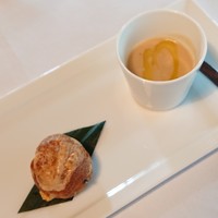 雀の庵 郡上 - ほうれん草とﾁｰｽﾞのｼｭｰ&やま栗のﾎﾟﾀｰｼﾞｭ