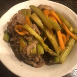 十三屋 大光 - 牛肉アスパラ炒め（380円）