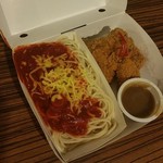 Jollibee F. Cabahug - C3 1pc Chikin w/ Jolly Spaghetti@115ペソ。約250円位。