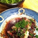 炭火焼 ゆうじ - 【2012.01.26】ハラミステーキとクレソンサラダ