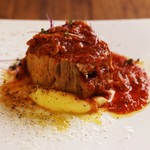 オリゾンテ - 【2019秋】道産豚バラ肉の柔らかトマト煮込み　マッシュポテト添え