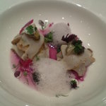 ユニッソン デ クール - 千寿カキと黒アワビ　紫キャベツのソンシュエル