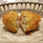 三谷 - 北海道噴火湾産 毛蟹のフライ には 十四代　龍月　純米大吟醸　七垂二十貫　生酒