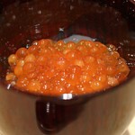 三谷 - 筋子の葛しゃぶしゃぶ には 十四代　平成３年醸造　古酒