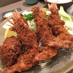 味のとんかつ 丸一 - 海老フライ定食