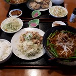 東平軒 - 油淋鶏定食、台湾ラーメンバージョン