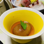 旅館すがわら - 小鉢  いちじくワイン煮