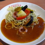 パスタ・デ・ココ - バジル彩どり野菜　750円