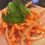 伊達なおもてなしDUCCA - 福島の郷土料理、いかにんじん。ネーミングがまんまで笑う。スルメ感覚でお酒と一緒に。