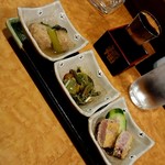 男の手料理 居酒屋中ちゃん - この日の手料理3品