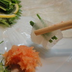 小魚料理 とみ助 - カワハギ薄造り